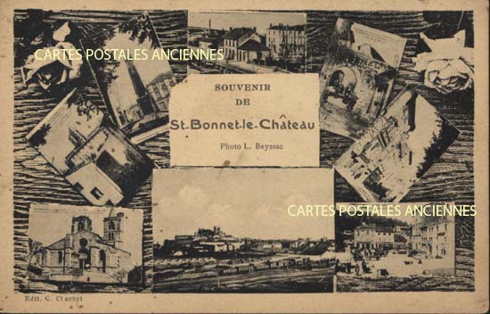 Cartes postales anciennes > CARTES POSTALES > carte postale ancienne > cartes-postales-ancienne.com Auvergne rhone alpes Loire Saint Bonnet Le Chateau