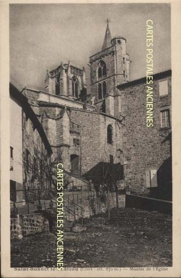 Cartes postales anciennes > CARTES POSTALES > carte postale ancienne > cartes-postales-ancienne.com Auvergne rhone alpes Loire Saint Bonnet Le Chateau