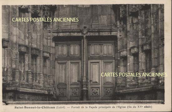 Cartes postales anciennes > CARTES POSTALES > carte postale ancienne > cartes-postales-ancienne.com Auvergne rhone alpes Loire Saint Bonnet Le Chateau