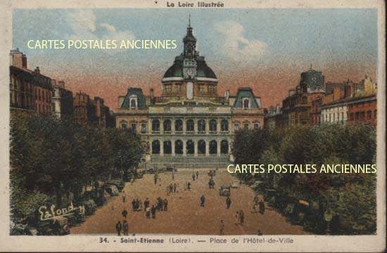 Cartes postales anciennes > CARTES POSTALES > carte postale ancienne > cartes-postales-ancienne.com Auvergne rhone alpes Loire Saint Etienne