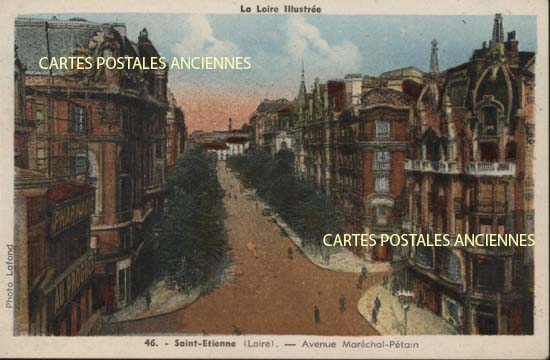 Cartes postales anciennes > CARTES POSTALES > carte postale ancienne > cartes-postales-ancienne.com Auvergne rhone alpes Loire Saint Etienne