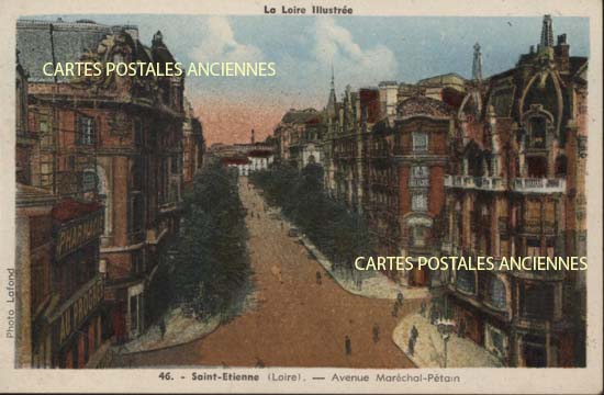 Cartes postales anciennes > CARTES POSTALES > carte postale ancienne > cartes-postales-ancienne.com Auvergne rhone alpes Saint Etienne