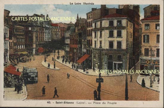 Cartes postales anciennes > CARTES POSTALES > carte postale ancienne > cartes-postales-ancienne.com Auvergne rhone alpes Saint Etienne