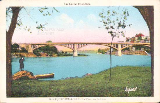 Cartes postales anciennes > CARTES POSTALES > carte postale ancienne > cartes-postales-ancienne.com Loire  Saint Just Sur Loire
