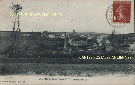 Cartes postales anciennes > CARTES POSTALES > carte postale ancienne > cartes-postales-ancienne.com Auvergne rhone alpes Haute loire Champagnac Le Vieux