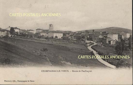 Cartes postales anciennes > CARTES POSTALES > carte postale ancienne > cartes-postales-ancienne.com Auvergne rhone alpes Haute loire Champagnac Le Vieux