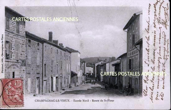 Cartes postales anciennes > CARTES POSTALES > carte postale ancienne > cartes-postales-ancienne.com Auvergne rhone alpes Haute loire Champagnac Le Vieux