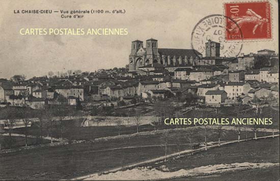 Cartes postales anciennes > CARTES POSTALES > carte postale ancienne > cartes-postales-ancienne.com Auvergne rhone alpes Haute loire La Chaise Dieu