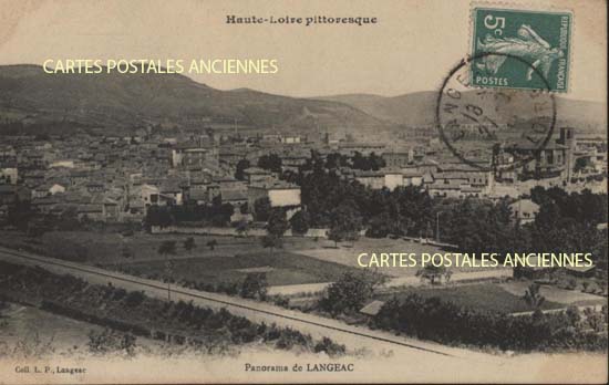 Cartes postales anciennes > CARTES POSTALES > carte postale ancienne > cartes-postales-ancienne.com Haute loire  Langeac