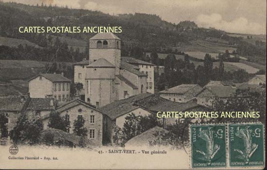 Cartes postales anciennes > CARTES POSTALES > carte postale ancienne > cartes-postales-ancienne.com Auvergne rhone alpes Haute loire Saint Vert