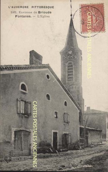 Cartes postales anciennes > CARTES POSTALES > carte postale ancienne > cartes-postales-ancienne.com Haute loire  Fontannes