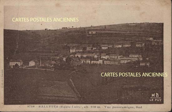 Cartes postales anciennes > CARTES POSTALES > carte postale ancienne > cartes-postales-ancienne.com Haute loire  Salettes