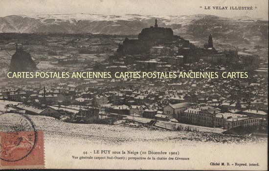 Cartes postales anciennes > CARTES POSTALES > carte postale ancienne > cartes-postales-ancienne.com Haute loire  Le Puy En Velay