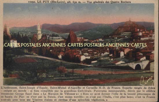 Cartes postales anciennes > CARTES POSTALES > carte postale ancienne > cartes-postales-ancienne.com Haute loire  Le Puy En Velay