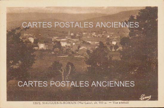 Cartes postales anciennes > CARTES POSTALES > carte postale ancienne > cartes-postales-ancienne.com Auvergne rhone alpes Haute loire Siaugues Sainte Marie