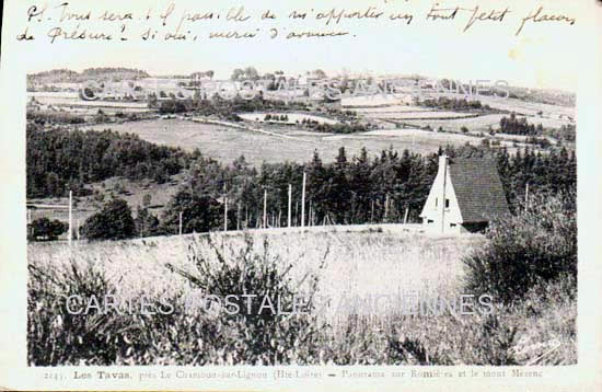 Cartes postales anciennes > CARTES POSTALES > carte postale ancienne > cartes-postales-ancienne.com Auvergne rhone alpes Haute loire Le Chambon Sur Lignon