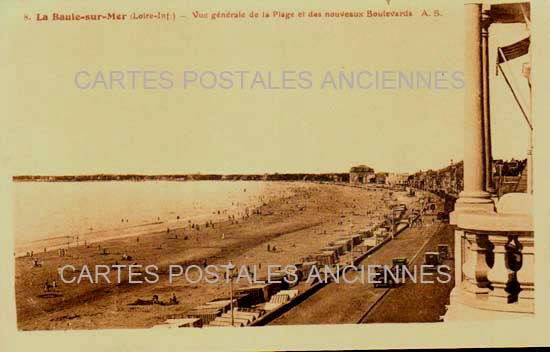 Cartes postales anciennes > CARTES POSTALES > carte postale ancienne > cartes-postales-ancienne.com Pays de la loire La Baule Escoublac