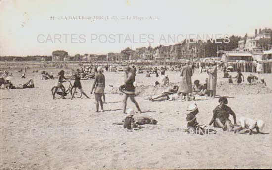 Cartes postales anciennes > CARTES POSTALES > carte postale ancienne > cartes-postales-ancienne.com Pays de la loire La Baule Escoublac