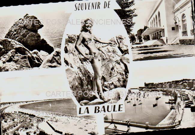 Cartes postales anciennes > CARTES POSTALES > carte postale ancienne > cartes-postales-ancienne.com Pays de la loire La Baule Escoublac