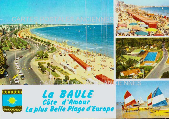 Cartes postales anciennes > CARTES POSTALES > carte postale ancienne > cartes-postales-ancienne.com Pays de la loire La Baule Escoublac