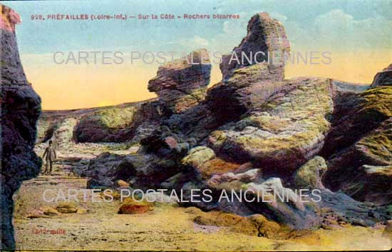 Cartes postales anciennes > CARTES POSTALES > carte postale ancienne > cartes-postales-ancienne.com Pays de la loire Loire atlantique Prefailles