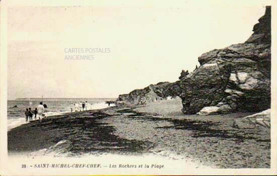 Cartes postales anciennes > CARTES POSTALES > carte postale ancienne > cartes-postales-ancienne.com Loire atlantique  Saint-Michel Chef-Chef