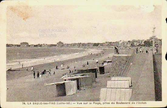 Cartes postales anciennes > CARTES POSTALES > carte postale ancienne > cartes-postales-ancienne.com Loire atlantique  La Baule Escoublac