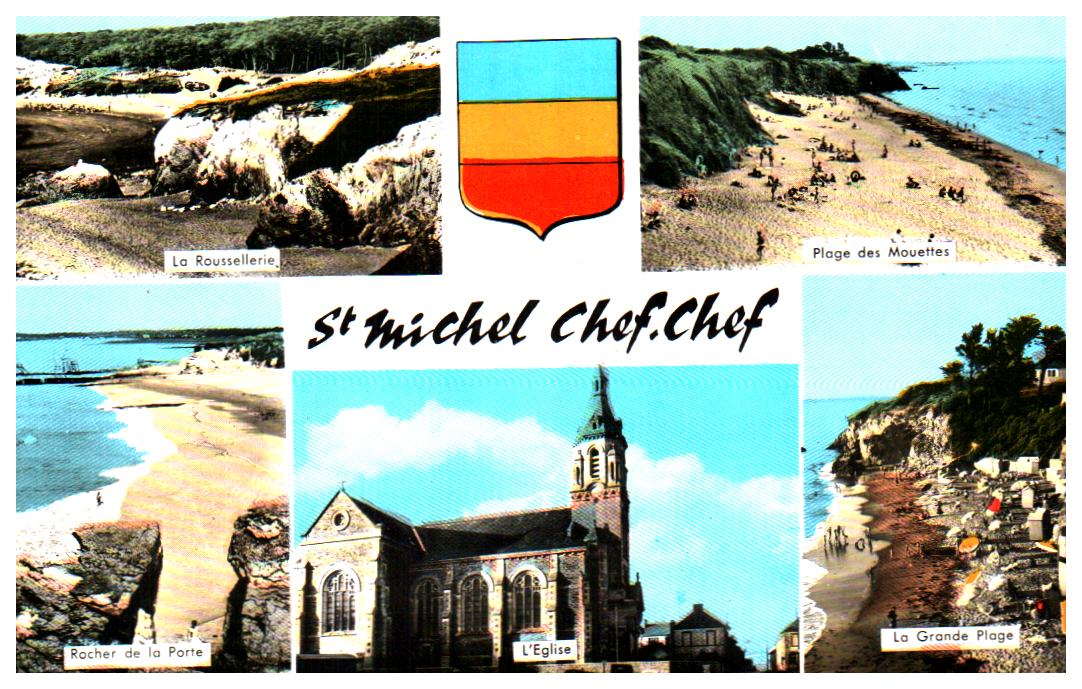 Cartes postales anciennes > CARTES POSTALES > carte postale ancienne > cartes-postales-ancienne.com Loire atlantique 44 Saint-Michel Chef-Chef