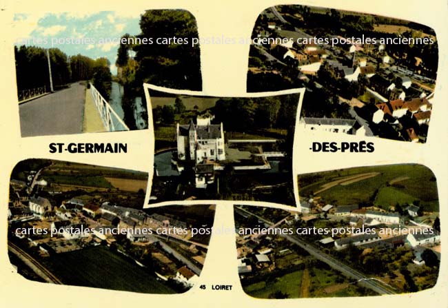 Cartes postales anciennes > CARTES POSTALES > carte postale ancienne > cartes-postales-ancienne.com Centre val de loire  Loiret Saint Germain Des Pres