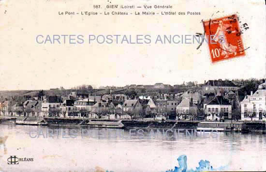 Cartes postales anciennes > CARTES POSTALES > carte postale ancienne > cartes-postales-ancienne.com Centre val de loire  Loiret Gien