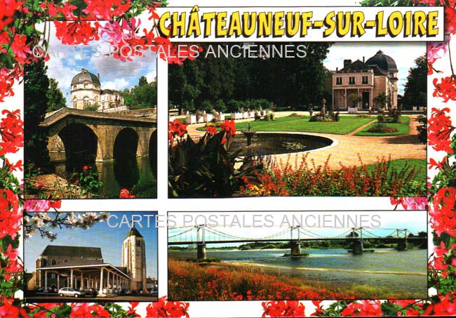Cartes postales anciennes > CARTES POSTALES > carte postale ancienne > cartes-postales-ancienne.com Centre val de loire  Loiret Chateauneuf Sur Loire