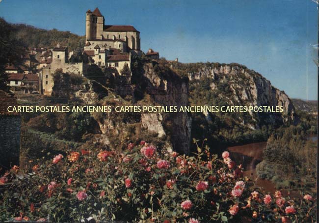 Cartes postales anciennes > CARTES POSTALES > carte postale ancienne > cartes-postales-ancienne.com Occitanie Lot Saint Cirq Lapopie