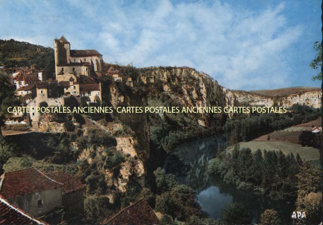 Cartes postales anciennes > CARTES POSTALES > carte postale ancienne > cartes-postales-ancienne.com Occitanie Lot Saint Cirq Lapopie