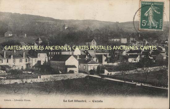 Cartes postales anciennes > CARTES POSTALES > carte postale ancienne > cartes-postales-ancienne.com Occitanie Lot Cazals