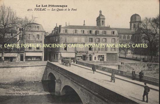 Cartes postales anciennes > CARTES POSTALES > carte postale ancienne > cartes-postales-ancienne.com Occitanie Lot Figeac