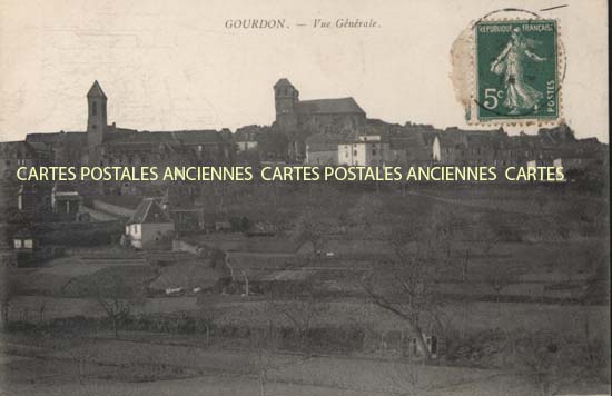 Cartes postales anciennes > CARTES POSTALES > carte postale ancienne > cartes-postales-ancienne.com Occitanie Lot Gourdon