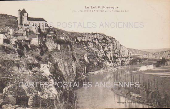 Cartes postales anciennes > CARTES POSTALES > carte postale ancienne > cartes-postales-ancienne.com Occitanie Lot Saint Cirq Lapopie