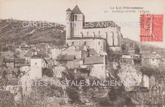 Cartes postales anciennes > CARTES POSTALES > carte postale ancienne > cartes-postales-ancienne.com Occitanie Lot Saint Cirq Lapopie