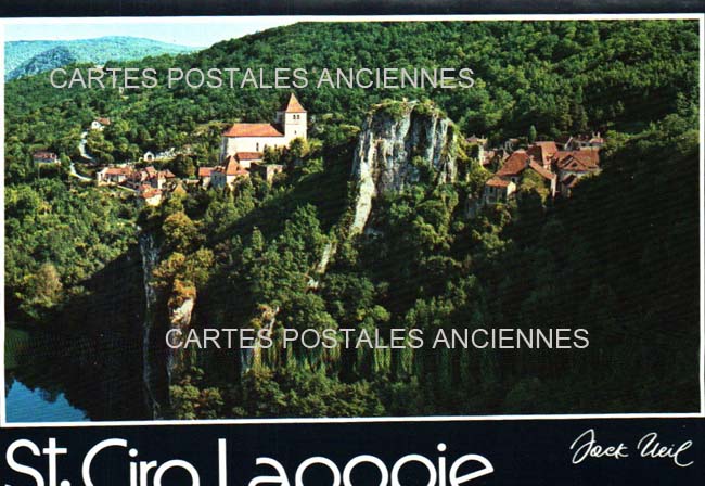 Cartes postales anciennes > CARTES POSTALES > carte postale ancienne > cartes-postales-ancienne.com Occitanie Lot Saint Cirq Lapopie