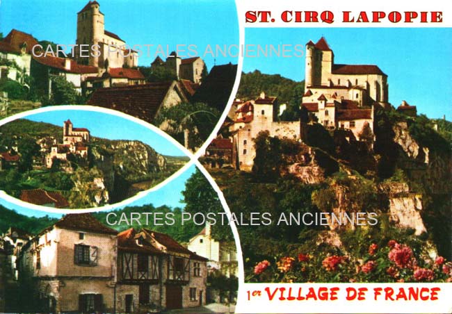 Cartes postales anciennes > CARTES POSTALES > carte postale ancienne > cartes-postales-ancienne.com Occitanie Lot Saint Cirq Lapopie