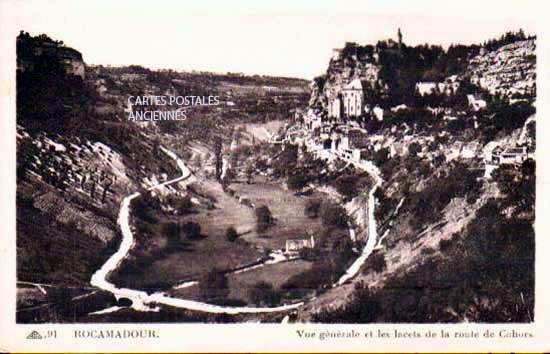 Cartes postales anciennes > CARTES POSTALES > carte postale ancienne > cartes-postales-ancienne.com Occitanie Rocamadour