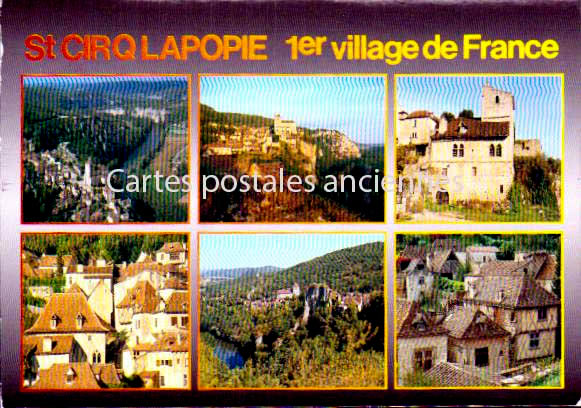 Cartes postales anciennes > CARTES POSTALES > carte postale ancienne > cartes-postales-ancienne.com Lot 46 Saint Cirq Lapopie