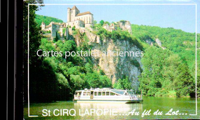 Cartes postales anciennes > CARTES POSTALES > carte postale ancienne > cartes-postales-ancienne.com Occitanie Lot Saint Cirq Lapopie