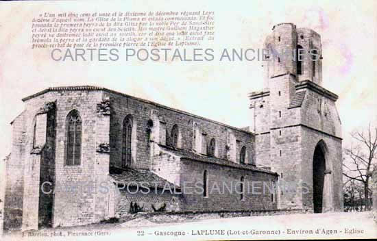Cartes postales anciennes > CARTES POSTALES > carte postale ancienne > cartes-postales-ancienne.com Nouvelle aquitaine Lot et garonne Laplume