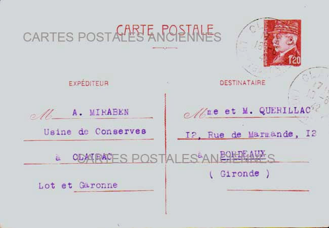 Cartes postales anciennes > CARTES POSTALES > carte postale ancienne > cartes-postales-ancienne.com Nouvelle aquitaine Lot et garonne Clairac