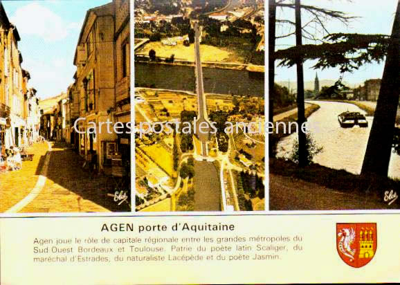 Cartes postales anciennes > CARTES POSTALES > carte postale ancienne > cartes-postales-ancienne.com Nouvelle aquitaine Lot et garonne Agen