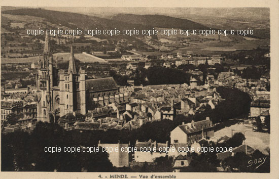 Cartes postales anciennes > CARTES POSTALES > carte postale ancienne > cartes-postales-ancienne.com Occitanie Lozere Mende