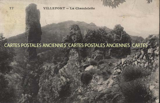 Cartes postales anciennes > CARTES POSTALES > carte postale ancienne > cartes-postales-ancienne.com Occitanie Lozere Villefort