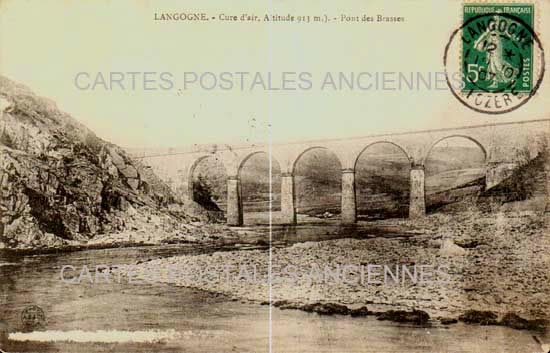 Cartes postales anciennes > CARTES POSTALES > carte postale ancienne > cartes-postales-ancienne.com Occitanie Lozere Langogne