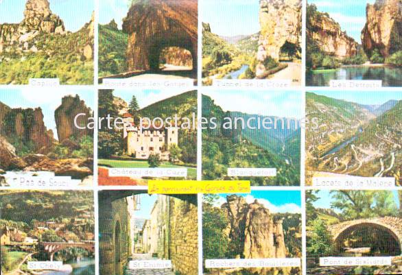 Cartes postales anciennes > CARTES POSTALES > carte postale ancienne > cartes-postales-ancienne.com Occitanie Lozere Sainte Enimie
